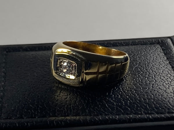 Χρυσό Αντρικό Δαχτυλίδι 14k