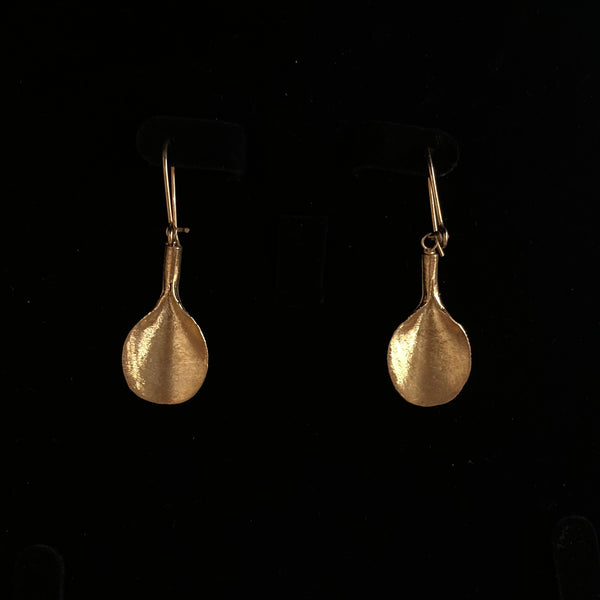 Ασημένια Επιχρυσωμένα Σκουλαρίκια