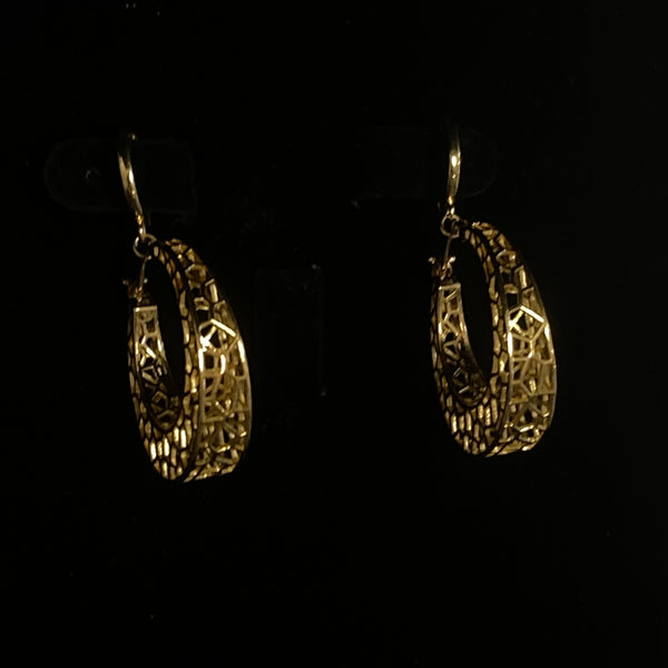 Ασημένια Επιχρυσωμένα Σκουλαρίκια