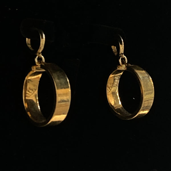 Ασημένια Επιχρυσωμένα Σκουλαρίκια