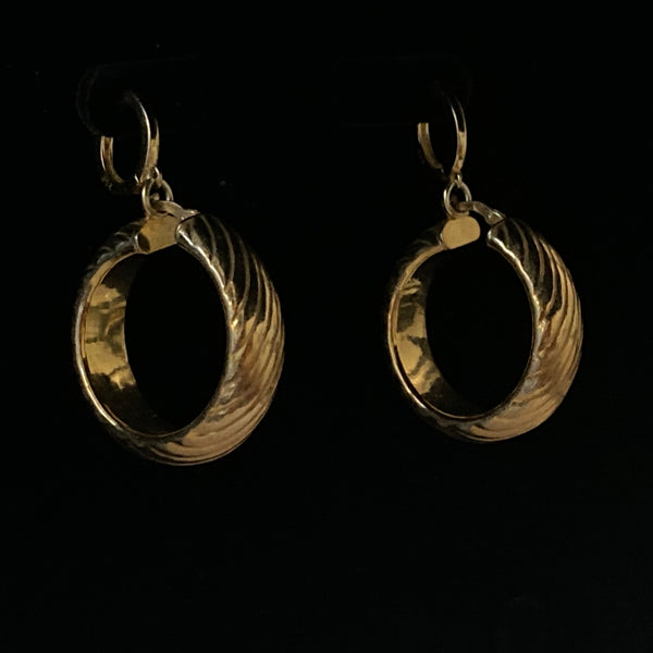 Ασημένια Επιχρυσωμένα Σκουλαρίκια