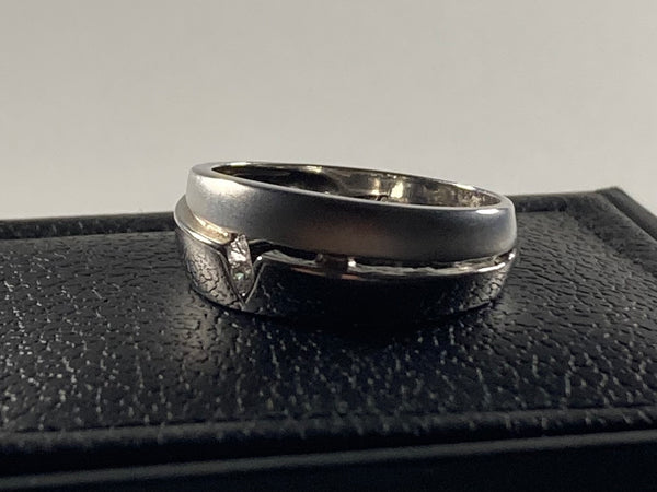 Λευκό Χρυσό Αντρικό Δαχτυλίδι 14k