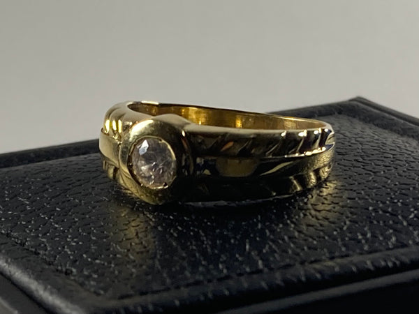 Χρυσό Αντρικό Δαχτυλίδι 14k