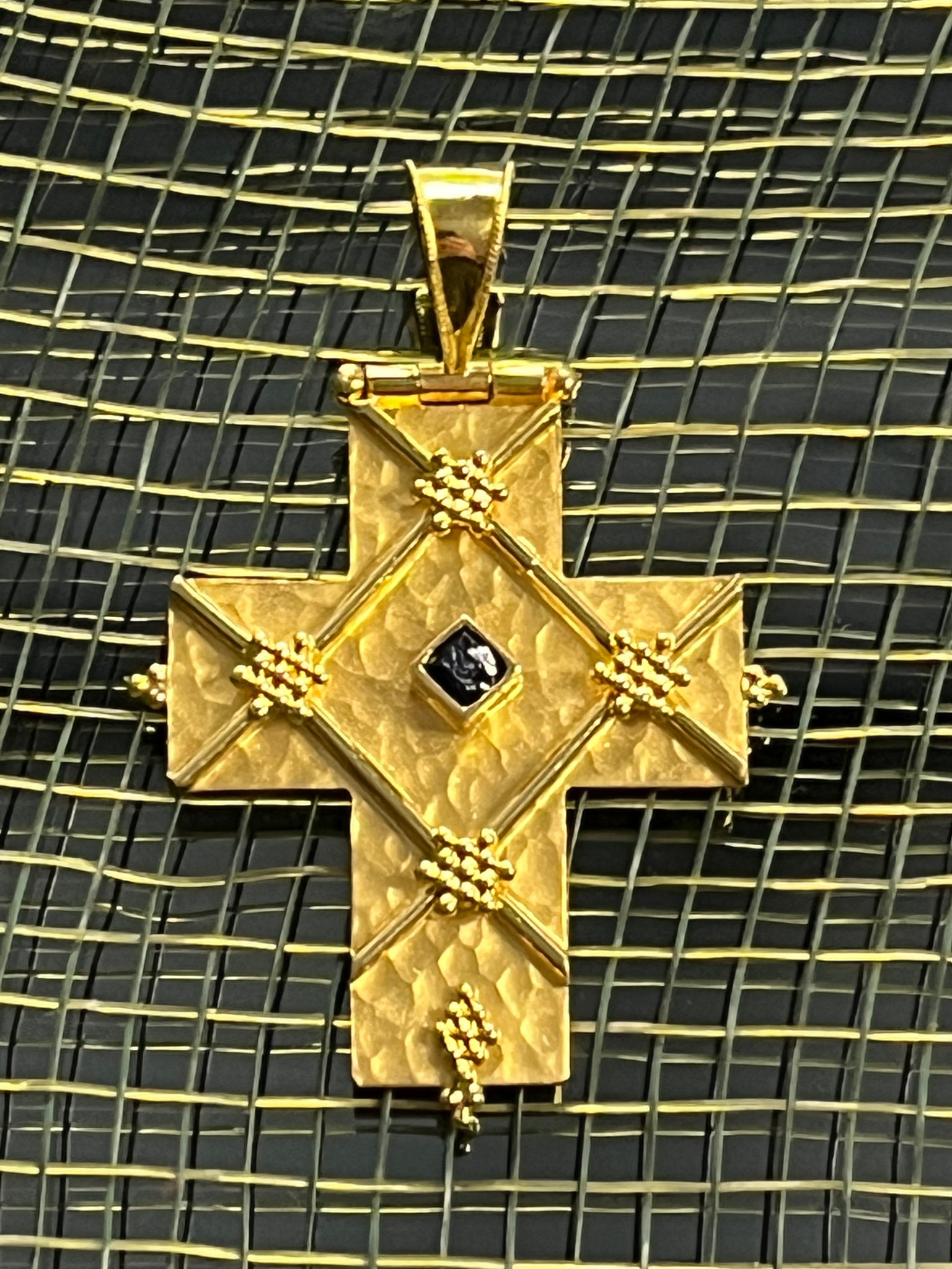 Byzantine 18k gold cross