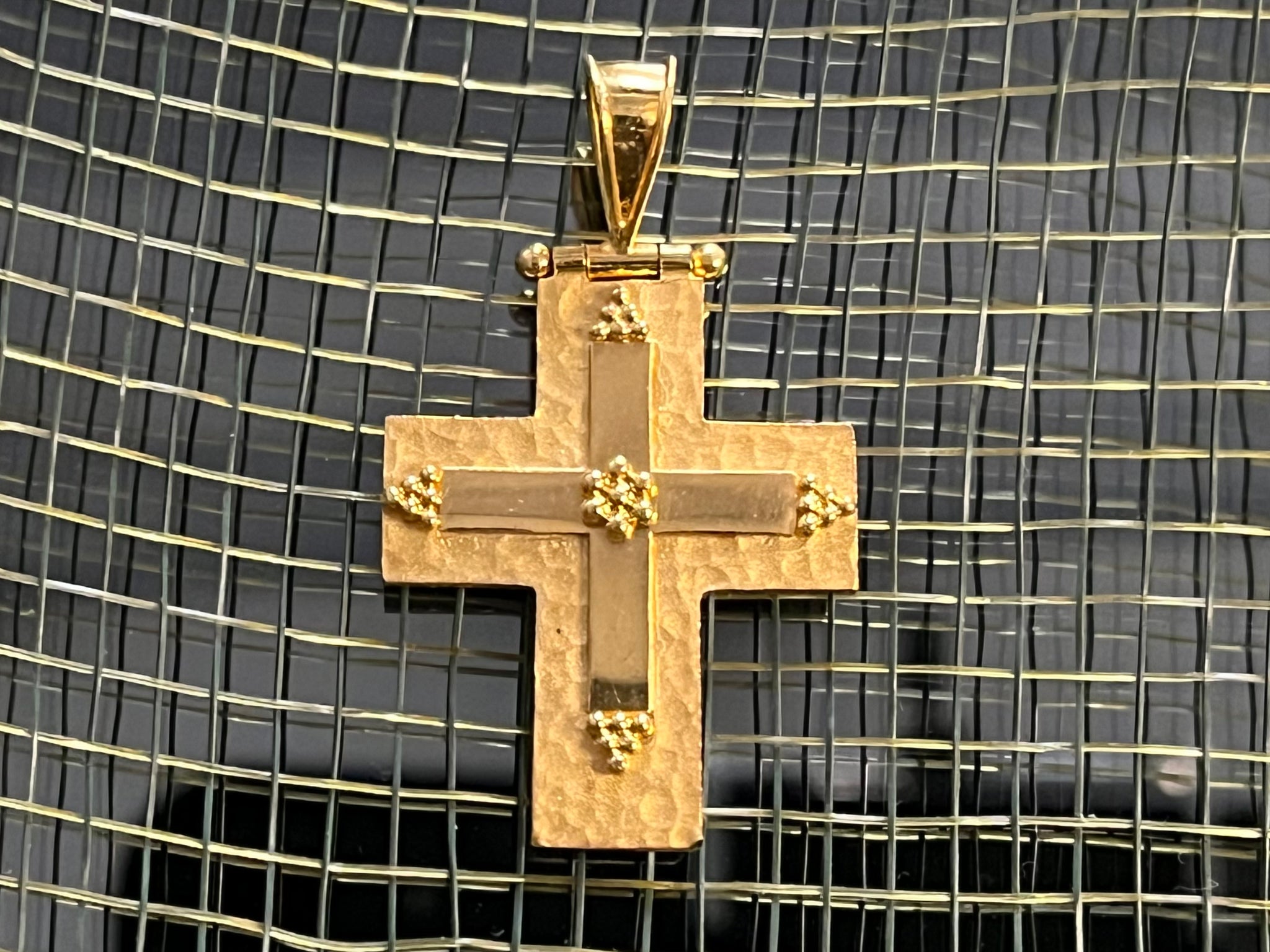 Byzantine 18k gold cross